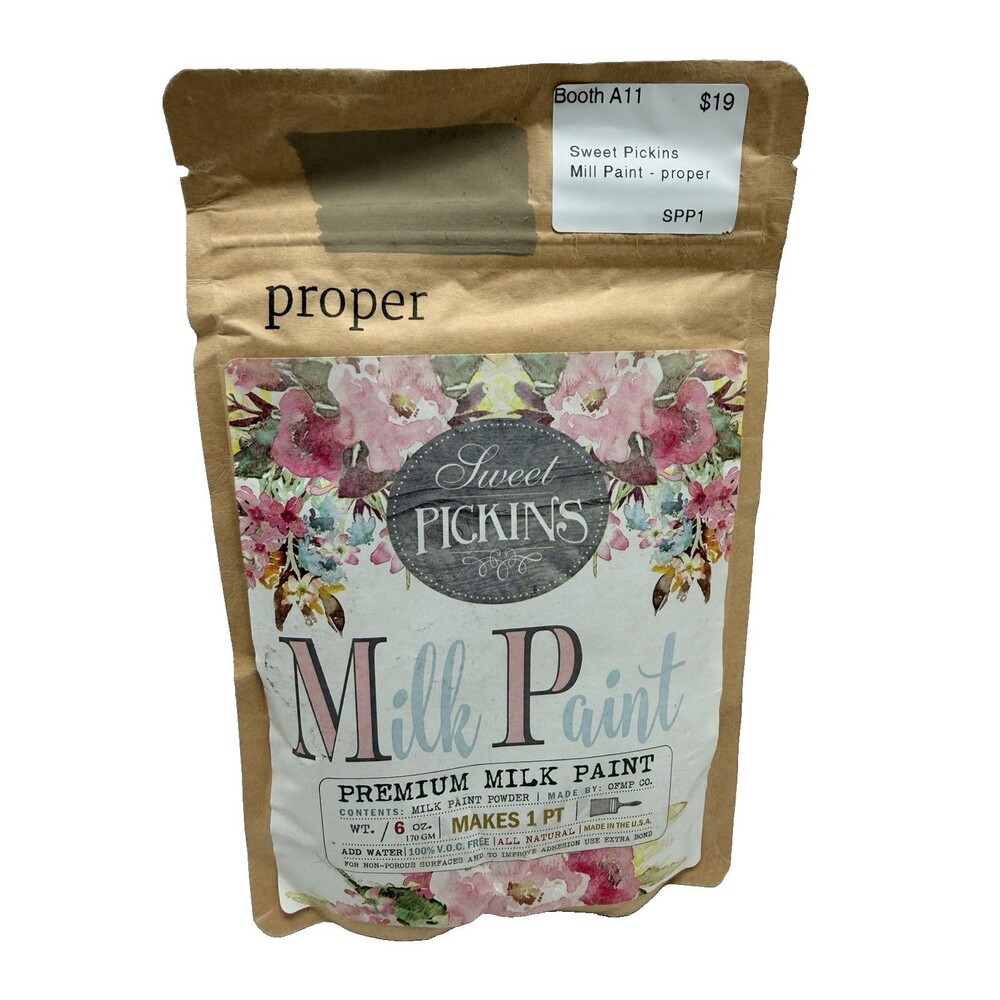 NEW Sweet Pickins Milk Paint PROPER (Taupe) 6 Oz Makes 1 Pint added to water